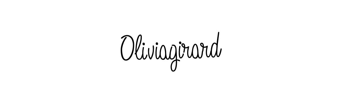 Oliviagirard stylish signature style. Best Handwritten Sign (Angelique-Rose-font-FFP) for my name. Handwritten Signature Collection Ideas for my name Oliviagirard. Oliviagirard signature style 5 images and pictures png