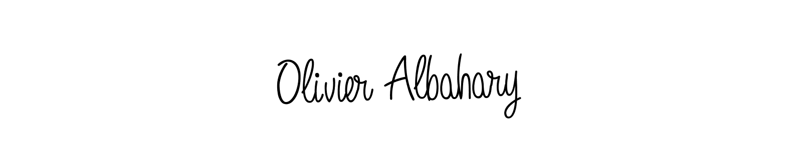 Make a beautiful signature design for name Olivier Albahary. With this signature (Angelique-Rose-font-FFP) style, you can create a handwritten signature for free. Olivier Albahary signature style 5 images and pictures png