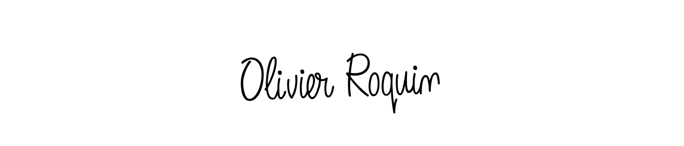 Olivier Roquin stylish signature style. Best Handwritten Sign (Angelique-Rose-font-FFP) for my name. Handwritten Signature Collection Ideas for my name Olivier Roquin. Olivier Roquin signature style 5 images and pictures png