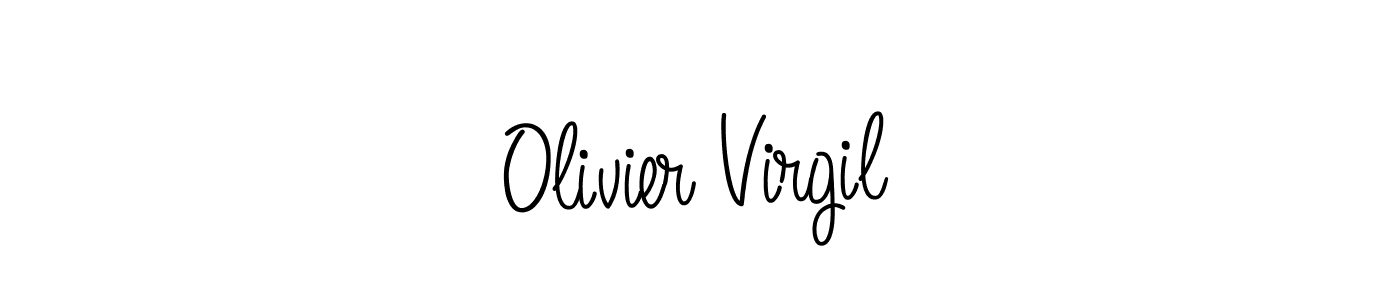 Best and Professional Signature Style for Olivier Virgil. Angelique-Rose-font-FFP Best Signature Style Collection. Olivier Virgil signature style 5 images and pictures png