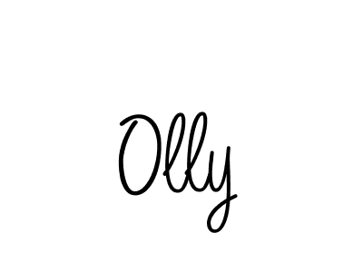 The best way (Angelique-Rose-font-FFP) to make a short signature is to pick only two or three words in your name. The name Olly include a total of six letters. For converting this name. Olly signature style 5 images and pictures png