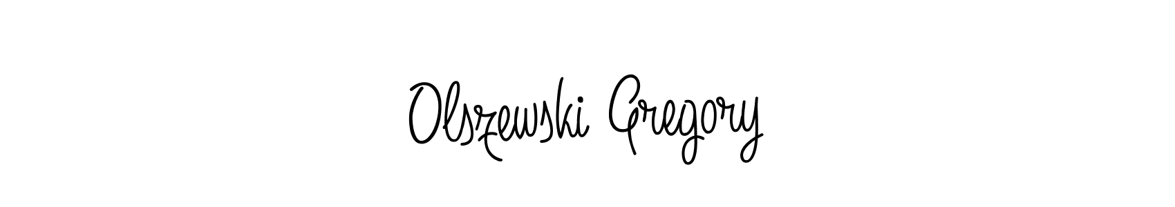 How to make Olszewski Gregory signature? Angelique-Rose-font-FFP is a professional autograph style. Create handwritten signature for Olszewski Gregory name. Olszewski Gregory signature style 5 images and pictures png