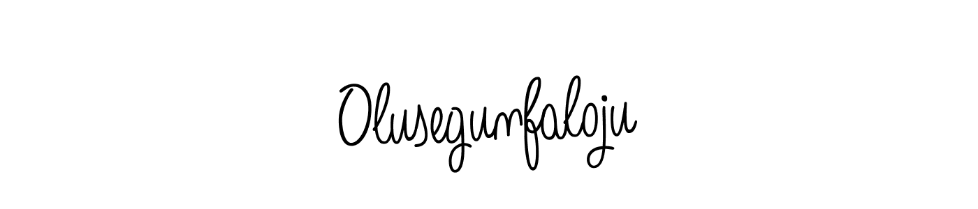 You should practise on your own different ways (Angelique-Rose-font-FFP) to write your name (Olusegunfaloju) in signature. don't let someone else do it for you. Olusegunfaloju signature style 5 images and pictures png