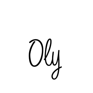 Use a signature maker to create a handwritten signature online. With this signature software, you can design (Angelique-Rose-font-FFP) your own signature for name Oly. Oly signature style 5 images and pictures png