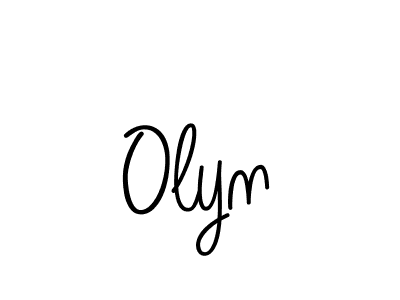 How to Draw Olyn signature style? Angelique-Rose-font-FFP is a latest design signature styles for name Olyn. Olyn signature style 5 images and pictures png