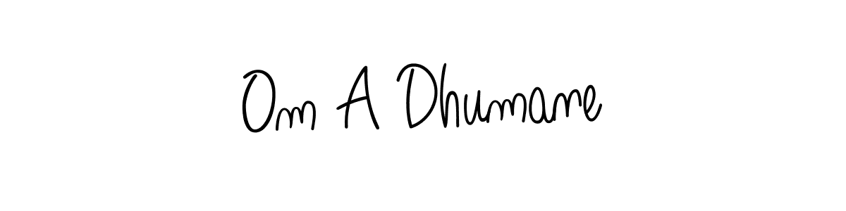 You can use this online signature creator to create a handwritten signature for the name Om A Dhumane. This is the best online autograph maker. Om A Dhumane signature style 5 images and pictures png