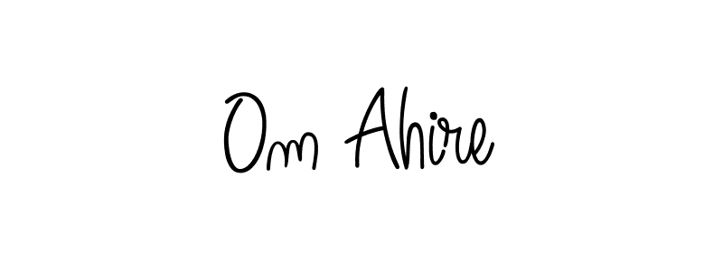 Design your own signature with our free online signature maker. With this signature software, you can create a handwritten (Angelique-Rose-font-FFP) signature for name Om Ahire. Om Ahire signature style 5 images and pictures png