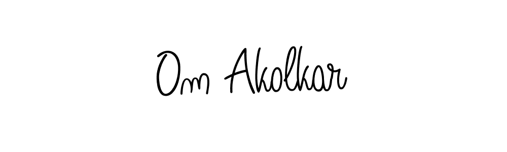 Best and Professional Signature Style for Om Akolkar. Angelique-Rose-font-FFP Best Signature Style Collection. Om Akolkar signature style 5 images and pictures png