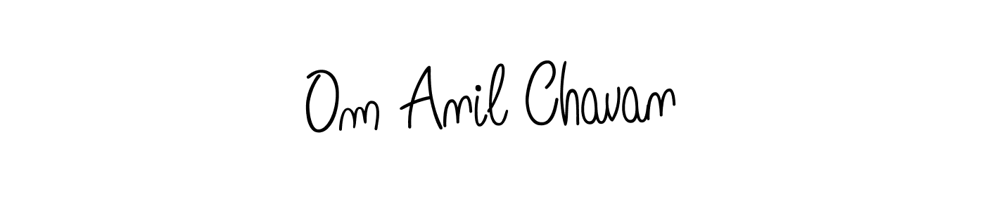 This is the best signature style for the Om Anil Chavan name. Also you like these signature font (Angelique-Rose-font-FFP). Mix name signature. Om Anil Chavan signature style 5 images and pictures png