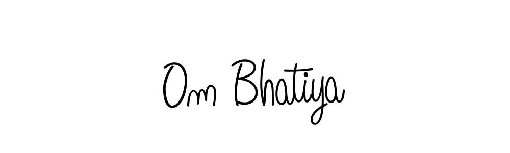 The best way (Angelique-Rose-font-FFP) to make a short signature is to pick only two or three words in your name. The name Om Bhatiya include a total of six letters. For converting this name. Om Bhatiya signature style 5 images and pictures png