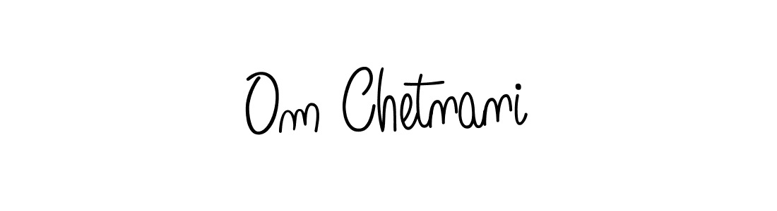 The best way (Angelique-Rose-font-FFP) to make a short signature is to pick only two or three words in your name. The name Om Chetnani include a total of six letters. For converting this name. Om Chetnani signature style 5 images and pictures png