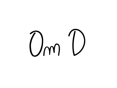 Also You can easily find your signature by using the search form. We will create Om D name handwritten signature images for you free of cost using Angelique-Rose-font-FFP sign style. Om D signature style 5 images and pictures png