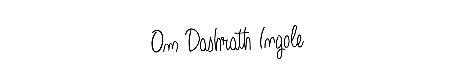 Also we have Om Dashrath Ingole name is the best signature style. Create professional handwritten signature collection using Angelique-Rose-font-FFP autograph style. Om Dashrath Ingole signature style 5 images and pictures png
