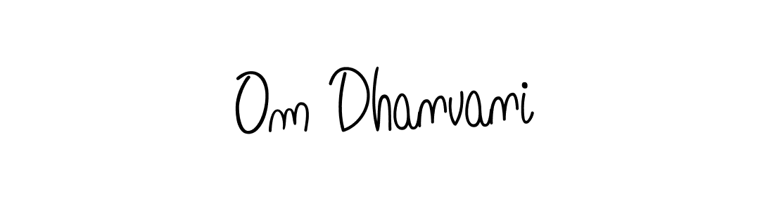 You can use this online signature creator to create a handwritten signature for the name Om Dhanvani. This is the best online autograph maker. Om Dhanvani signature style 5 images and pictures png