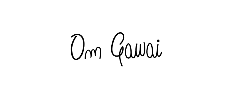 How to Draw Om Gawai signature style? Angelique-Rose-font-FFP is a latest design signature styles for name Om Gawai. Om Gawai signature style 5 images and pictures png