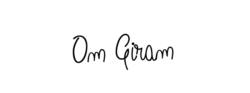 The best way (Angelique-Rose-font-FFP) to make a short signature is to pick only two or three words in your name. The name Om Giram include a total of six letters. For converting this name. Om Giram signature style 5 images and pictures png