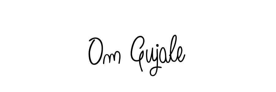 Make a beautiful signature design for name Om Gujale. With this signature (Angelique-Rose-font-FFP) style, you can create a handwritten signature for free. Om Gujale signature style 5 images and pictures png