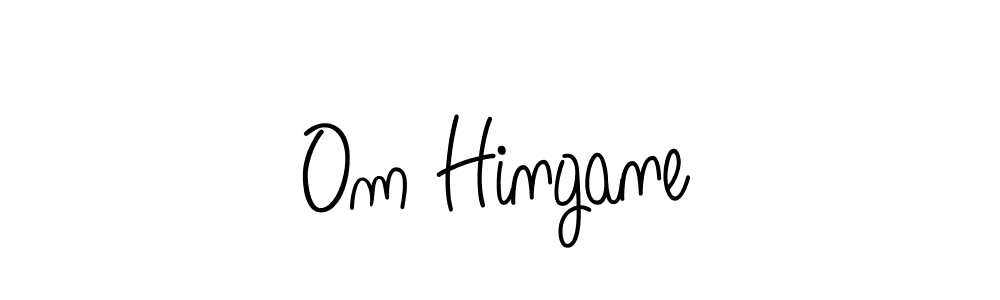 Design your own signature with our free online signature maker. With this signature software, you can create a handwritten (Angelique-Rose-font-FFP) signature for name Om Hingane. Om Hingane signature style 5 images and pictures png