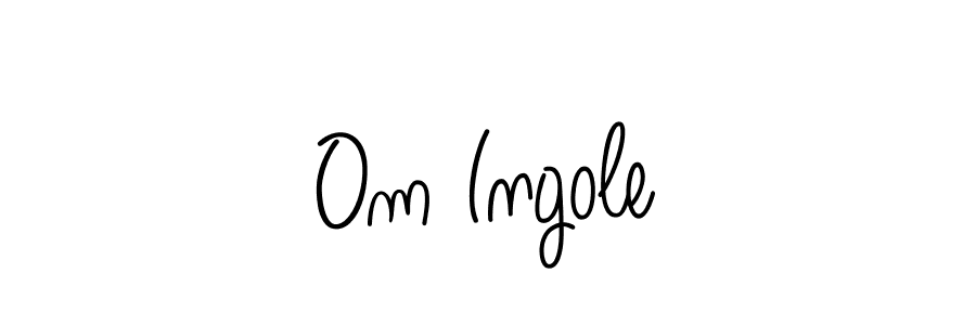 How to Draw Om Ingole signature style? Angelique-Rose-font-FFP is a latest design signature styles for name Om Ingole. Om Ingole signature style 5 images and pictures png