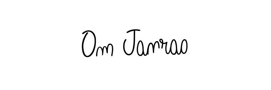 Design your own signature with our free online signature maker. With this signature software, you can create a handwritten (Angelique-Rose-font-FFP) signature for name Om Janrao. Om Janrao signature style 5 images and pictures png