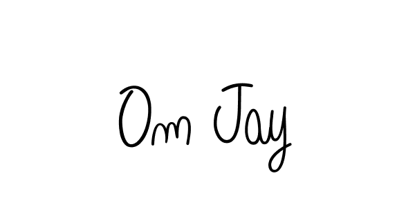 Use a signature maker to create a handwritten signature online. With this signature software, you can design (Angelique-Rose-font-FFP) your own signature for name Om Jay. Om Jay signature style 5 images and pictures png