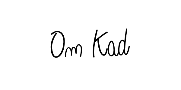 The best way (Angelique-Rose-font-FFP) to make a short signature is to pick only two or three words in your name. The name Om Kad include a total of six letters. For converting this name. Om Kad signature style 5 images and pictures png