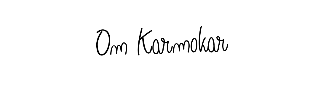 Om Karmokar stylish signature style. Best Handwritten Sign (Angelique-Rose-font-FFP) for my name. Handwritten Signature Collection Ideas for my name Om Karmokar. Om Karmokar signature style 5 images and pictures png