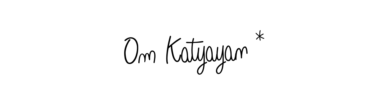 Also we have Om Katyayan * name is the best signature style. Create professional handwritten signature collection using Angelique-Rose-font-FFP autograph style. Om Katyayan * signature style 5 images and pictures png