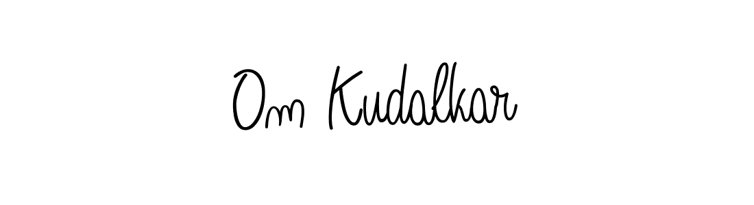 Make a beautiful signature design for name Om Kudalkar. With this signature (Angelique-Rose-font-FFP) style, you can create a handwritten signature for free. Om Kudalkar signature style 5 images and pictures png