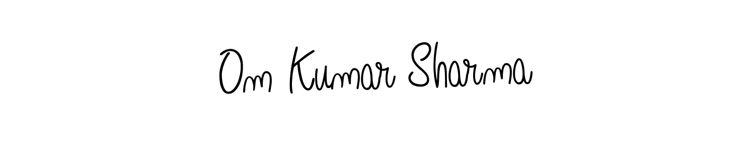 Make a beautiful signature design for name Om Kumar Sharma. With this signature (Angelique-Rose-font-FFP) style, you can create a handwritten signature for free. Om Kumar Sharma signature style 5 images and pictures png