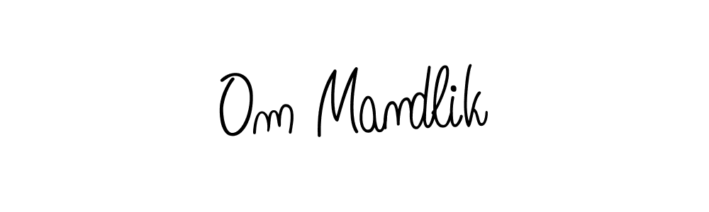 You should practise on your own different ways (Angelique-Rose-font-FFP) to write your name (Om Mandlik) in signature. don't let someone else do it for you. Om Mandlik signature style 5 images and pictures png