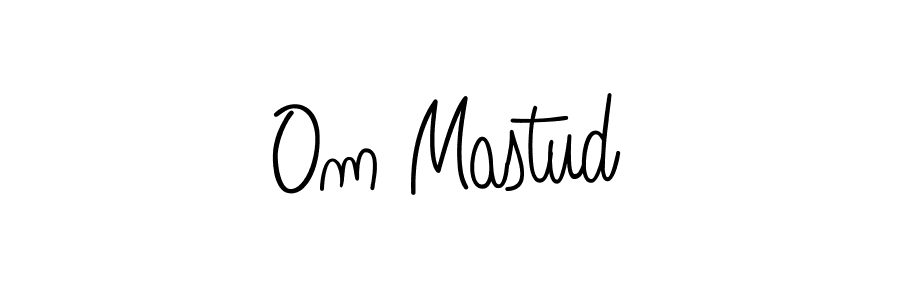 You should practise on your own different ways (Angelique-Rose-font-FFP) to write your name (Om Mastud) in signature. don't let someone else do it for you. Om Mastud signature style 5 images and pictures png