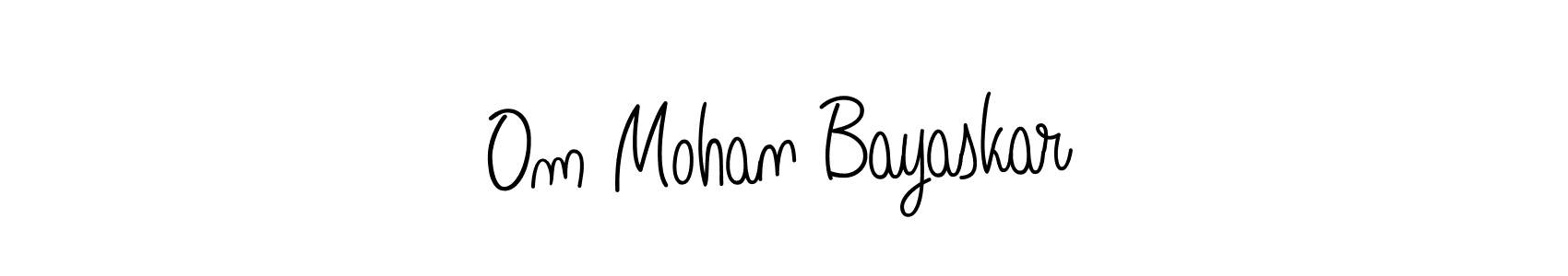 Also You can easily find your signature by using the search form. We will create Om Mohan Bayaskar name handwritten signature images for you free of cost using Angelique-Rose-font-FFP sign style. Om Mohan Bayaskar signature style 5 images and pictures png