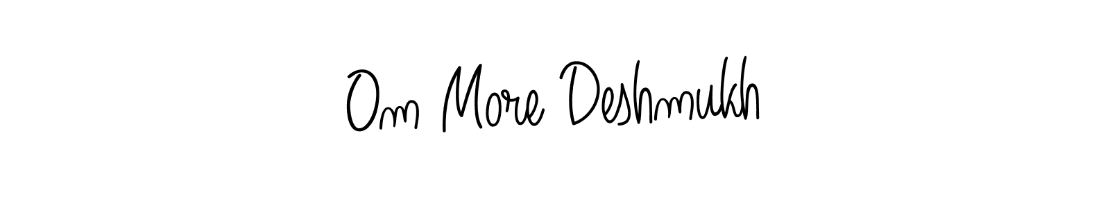 Angelique-Rose-font-FFP is a professional signature style that is perfect for those who want to add a touch of class to their signature. It is also a great choice for those who want to make their signature more unique. Get Om More Deshmukh name to fancy signature for free. Om More Deshmukh signature style 5 images and pictures png