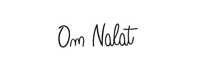 The best way (Angelique-Rose-font-FFP) to make a short signature is to pick only two or three words in your name. The name Om Nalat include a total of six letters. For converting this name. Om Nalat signature style 5 images and pictures png