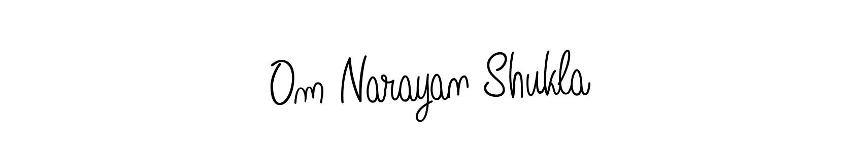 Design your own signature with our free online signature maker. With this signature software, you can create a handwritten (Angelique-Rose-font-FFP) signature for name Om Narayan Shukla. Om Narayan Shukla signature style 5 images and pictures png
