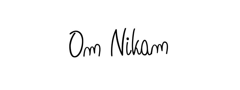 Design your own signature with our free online signature maker. With this signature software, you can create a handwritten (Angelique-Rose-font-FFP) signature for name Om Nikam. Om Nikam signature style 5 images and pictures png