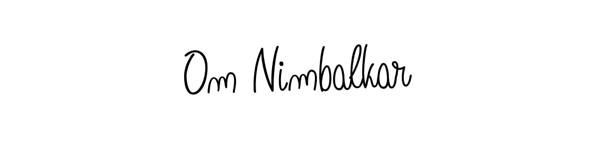 Also we have Om Nimbalkar name is the best signature style. Create professional handwritten signature collection using Angelique-Rose-font-FFP autograph style. Om Nimbalkar signature style 5 images and pictures png