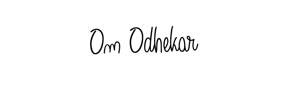 How to Draw Om Odhekar signature style? Angelique-Rose-font-FFP is a latest design signature styles for name Om Odhekar. Om Odhekar signature style 5 images and pictures png