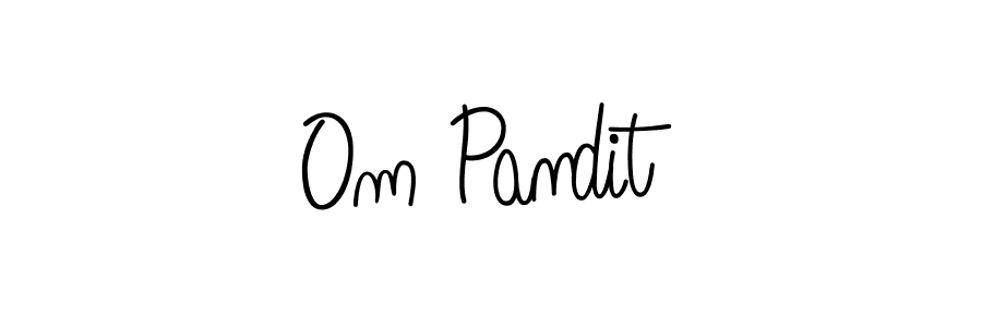 You should practise on your own different ways (Angelique-Rose-font-FFP) to write your name (Om Pandit) in signature. don't let someone else do it for you. Om Pandit signature style 5 images and pictures png