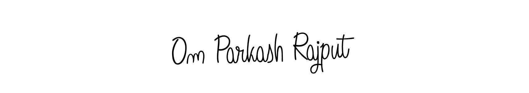 Design your own signature with our free online signature maker. With this signature software, you can create a handwritten (Angelique-Rose-font-FFP) signature for name Om Parkash Rajput. Om Parkash Rajput signature style 5 images and pictures png