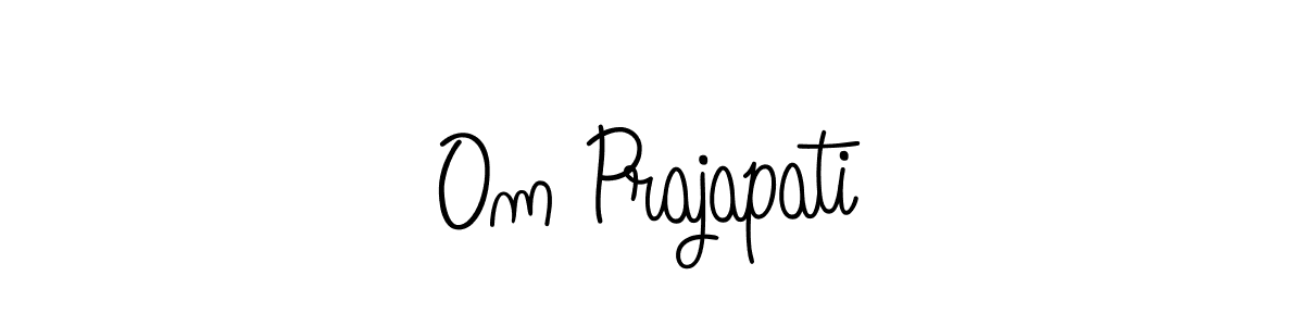 How to Draw Om Prajapati signature style? Angelique-Rose-font-FFP is a latest design signature styles for name Om Prajapati. Om Prajapati signature style 5 images and pictures png