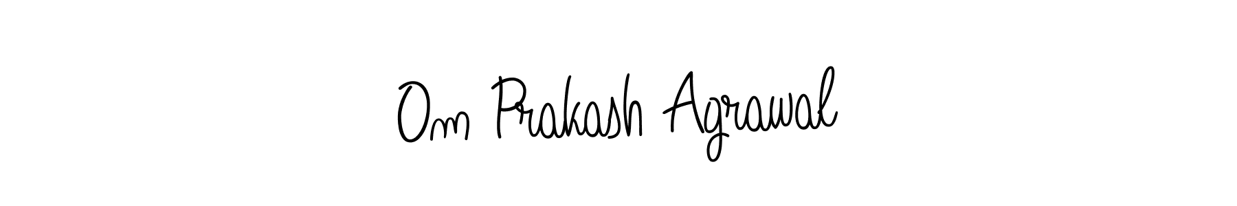 Om Prakash Agrawal stylish signature style. Best Handwritten Sign (Angelique-Rose-font-FFP) for my name. Handwritten Signature Collection Ideas for my name Om Prakash Agrawal. Om Prakash Agrawal signature style 5 images and pictures png