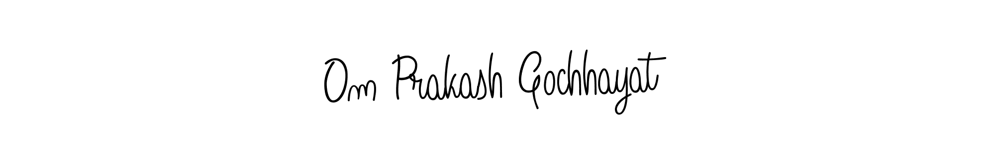 Make a beautiful signature design for name Om Prakash Gochhayat. With this signature (Angelique-Rose-font-FFP) style, you can create a handwritten signature for free. Om Prakash Gochhayat signature style 5 images and pictures png