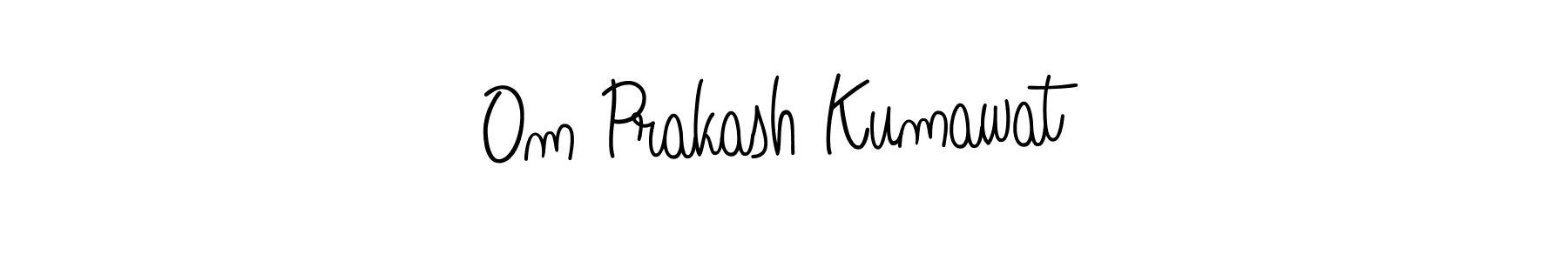 Design your own signature with our free online signature maker. With this signature software, you can create a handwritten (Angelique-Rose-font-FFP) signature for name Om Prakash Kumawat. Om Prakash Kumawat signature style 5 images and pictures png