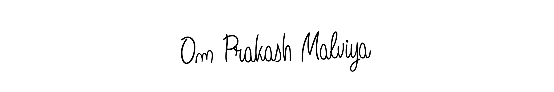 Use a signature maker to create a handwritten signature online. With this signature software, you can design (Angelique-Rose-font-FFP) your own signature for name Om Prakash Malviya. Om Prakash Malviya signature style 5 images and pictures png