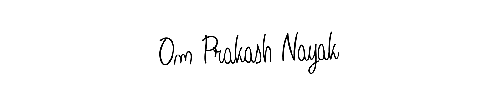 You should practise on your own different ways (Angelique-Rose-font-FFP) to write your name (Om Prakash Nayak) in signature. don't let someone else do it for you. Om Prakash Nayak signature style 5 images and pictures png