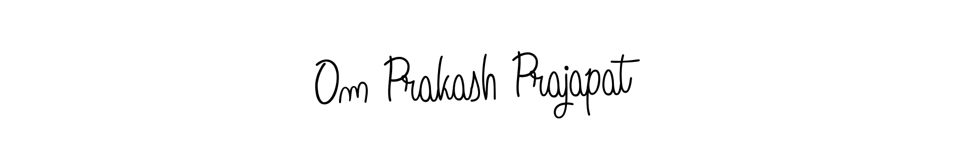 Make a beautiful signature design for name Om Prakash Prajapat. With this signature (Angelique-Rose-font-FFP) style, you can create a handwritten signature for free. Om Prakash Prajapat signature style 5 images and pictures png