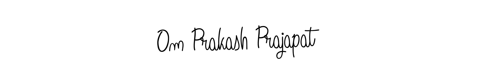 Om Prakash Prajapat stylish signature style. Best Handwritten Sign (Angelique-Rose-font-FFP) for my name. Handwritten Signature Collection Ideas for my name Om Prakash Prajapat. Om Prakash Prajapat signature style 5 images and pictures png