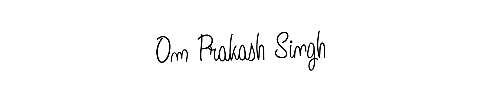Design your own signature with our free online signature maker. With this signature software, you can create a handwritten (Angelique-Rose-font-FFP) signature for name Om Prakash Singh. Om Prakash Singh signature style 5 images and pictures png